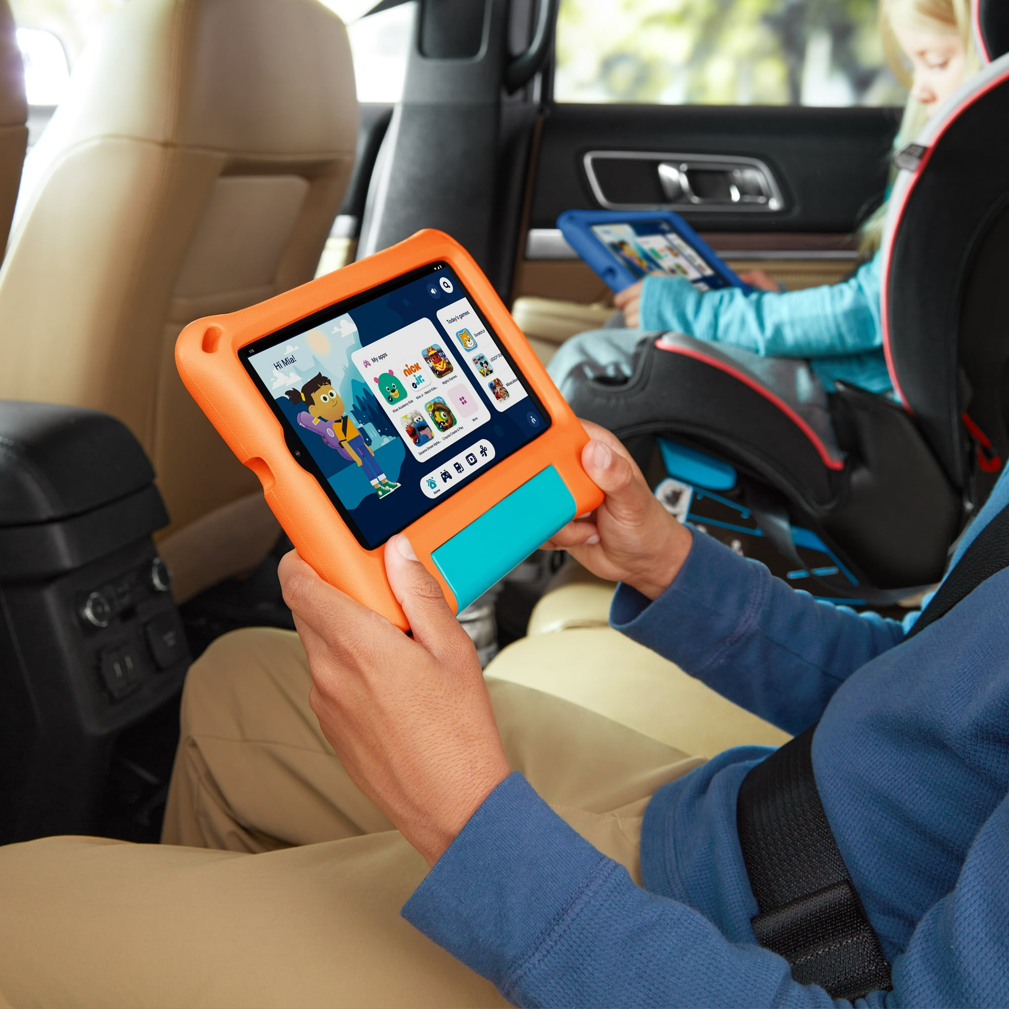 onn. 7" Kids' Tablet Powered by Android, 32GB, Orange