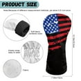 thumbnail image 6 of Yuyamidu American Flag Patriotic Golf Club Head Covers, PU Leather Golf Head Covers, Fit Driver Fairway Hybrid Golf Accessory for Men Women, 6 of 7