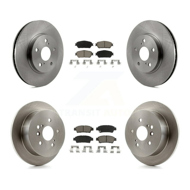 CMX Front Rear Disc Brake Rotors and Ceramic Pads Kit for Car 2004-2010 Toyota Sienna K8C-101501