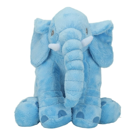 Falleo Clearance Children Soft Funny Elephant Plush Toy Throw Pillow Home Bedroom Cute Animal Stuffed Toy Decoration Blue