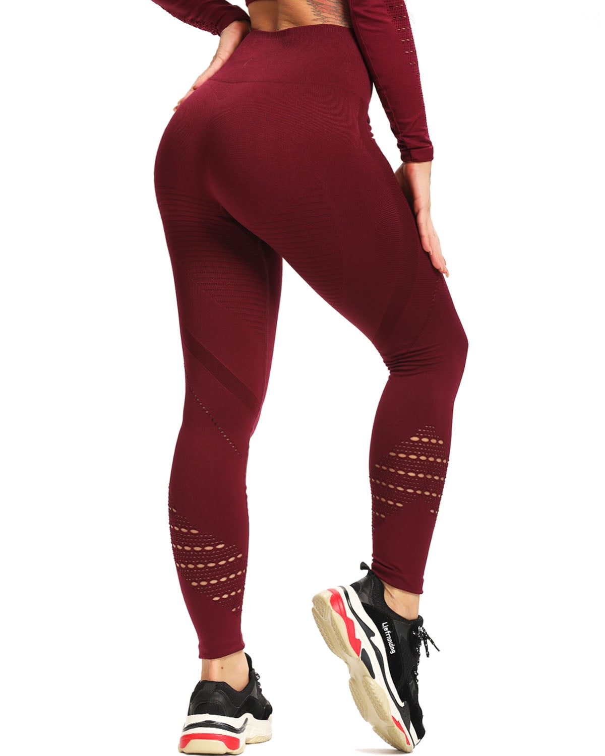 SEASUM Women's Seamless Yoga Leggings 