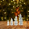 thumbnail image 3 of Rustic Tabletop Artificial Christmas Tree for Fireplace Office Shop Showcase 4PCS, 3 of 10