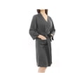 thumbnail image 3 of Women's Turkish Lightweight Waffle Kimono Short Robe, 3 of 7