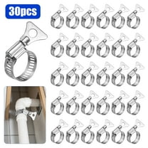 30pcs Hose Clamps, EEEkit 16-25mm Adjustable Stainless Steel Pipe Clamp for Plumbing, Automotive, Garden & DIY