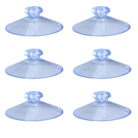 

OUNONA 50 Pcs Clear Plastic Suction Cup Sucker Pads without Hooks 4.5CM