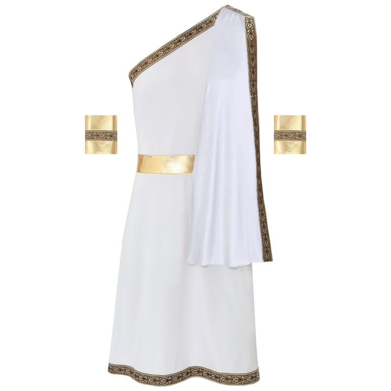 GO TOGA ROBE OPENING CEREMONY スウェット Jowowha Men's Retro Grecian Toga One Strap Pullover Robe