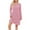 #298-Pink, variant on Neewe Womens 2025 Fall Winter Ribbed Knit Sweater Dress Casual Long Sleeve V Neck Mini Dress