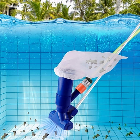 Pool Cleaner Portable Swimming Pool Vacuum Brush Underwater Cleaner Cleaning Tool for Above Ground Pool Spas Ponds & Fountains