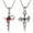 As Shown, variant on Dalidasy 2PCS Retro Male Metal Necklace Stylish Alloy Cross Neck Jewelry (2 Styles)