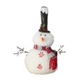 thumbnail image 2 of Adorno de muñeco de nieve navideño para escaparate de vacaciones, , figura navideña de exhibición, decoración navideña para dormitorio con Pequeño, 2 of 9