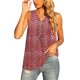 thumbnail image 1 of Gibobby Blusas con cremallera para mujer, blusas informales con cuello en V y cuello sin mangas, camisetas holgadas para mujer(Vino,M), 1 of 5