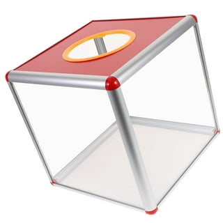 Professional Raffle Box Compact Lottery Ticket Holder Square