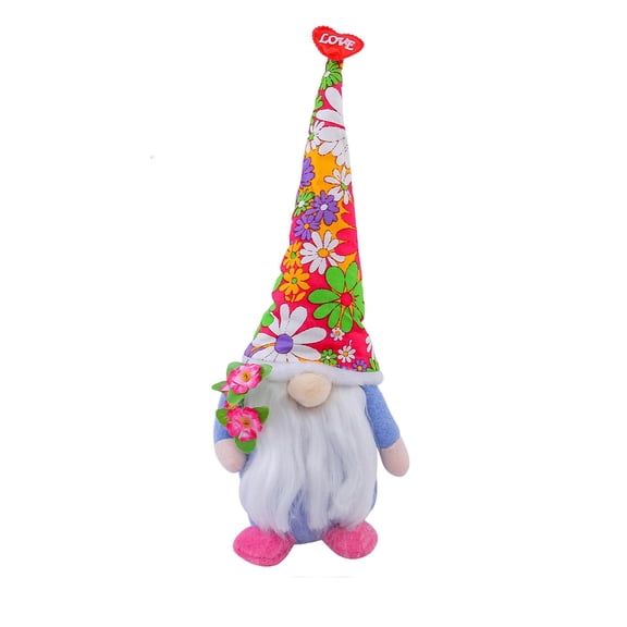 Harvest Sunflower Gnome Decoration, Thanksgiving Faceless Rudolf Plush Doll with Floral Design for Party Table Decor