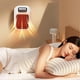 thumbnail image 3 of 600W Mini Electric Heater with Remote Control - Wall-Mounted Space Heaters Quiet Energy-Efficient Warmer Fan for Office Bedroom, 3 of 5