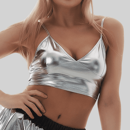 Fulorrnie Bras for Women Supportive Underwire Lift Bralette Plunge Cross Back Bra Silver S