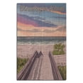 thumbnail image 1 of Chincoteague Island, Virginia, Beach Boardwalk Scene Birch Wood Wall Sign (12x18 Rustic Home Decor, Ready to Hang Art), 1 of 4
