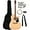 Natural w/ Gig Bag, variant on Fender FA Series Dreadnought Acoustic-Electric Guitar - 2-Color Sunburst w/ Gig Bag