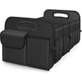 thumbnail image 2 of SUMMIT-Trunk Organizer, Collapsible Waterproof car Trunk Organizer for SUVs & Sedans, Car Storage Organizers with Reinforced Handles, Car Accessories for Women and Men, 2 Compartments, 52L, Black, 2 of 9