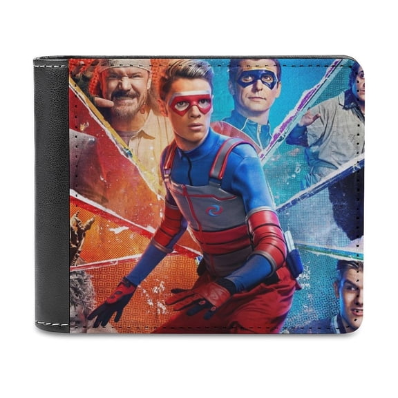 Henry Danger PU Leather Wallet With Card Slots Bifold Wallet Money Organizers Holder Gift For Men And Women