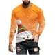 thumbnail image 2 of Blusas y camisas de manga larga y cuello redondo para hombre, informales, a la moda, con estampado navideño, cuello redondo, blusas de licra de manga larga para hombre., 2 of 5