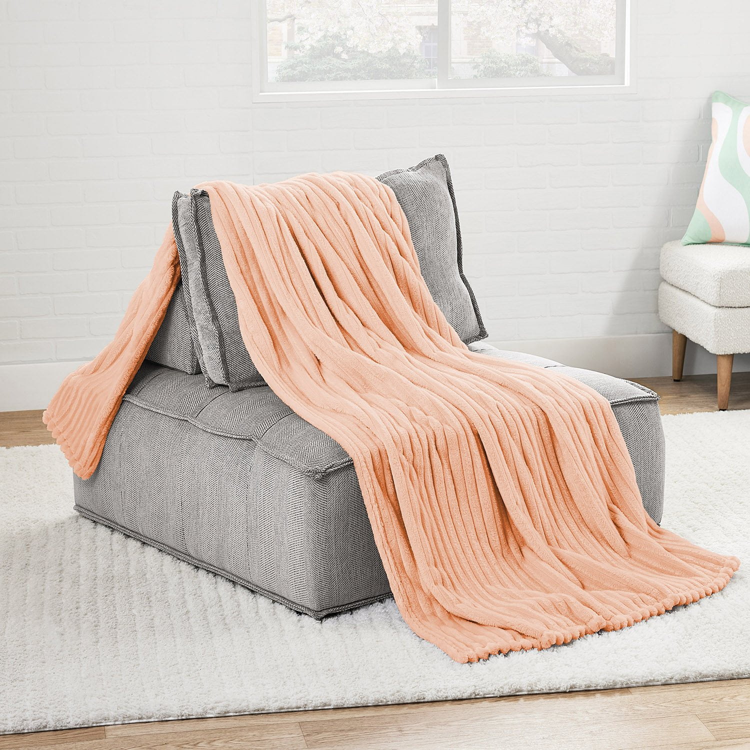 Member's Mark Oversized Plush Blanket, 78