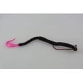 thumbnail image 3 of Luck-E-Strike, 6" Twirl Tail Worm, Black/ Fire, Bass, Freshwater, Soft Baits, 3 of 8