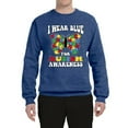 thumbnail image 2 of Wild Bobby I Wear Blue for Autism Awareness Unisex Crewneck Sweatshirt, 2 of 6