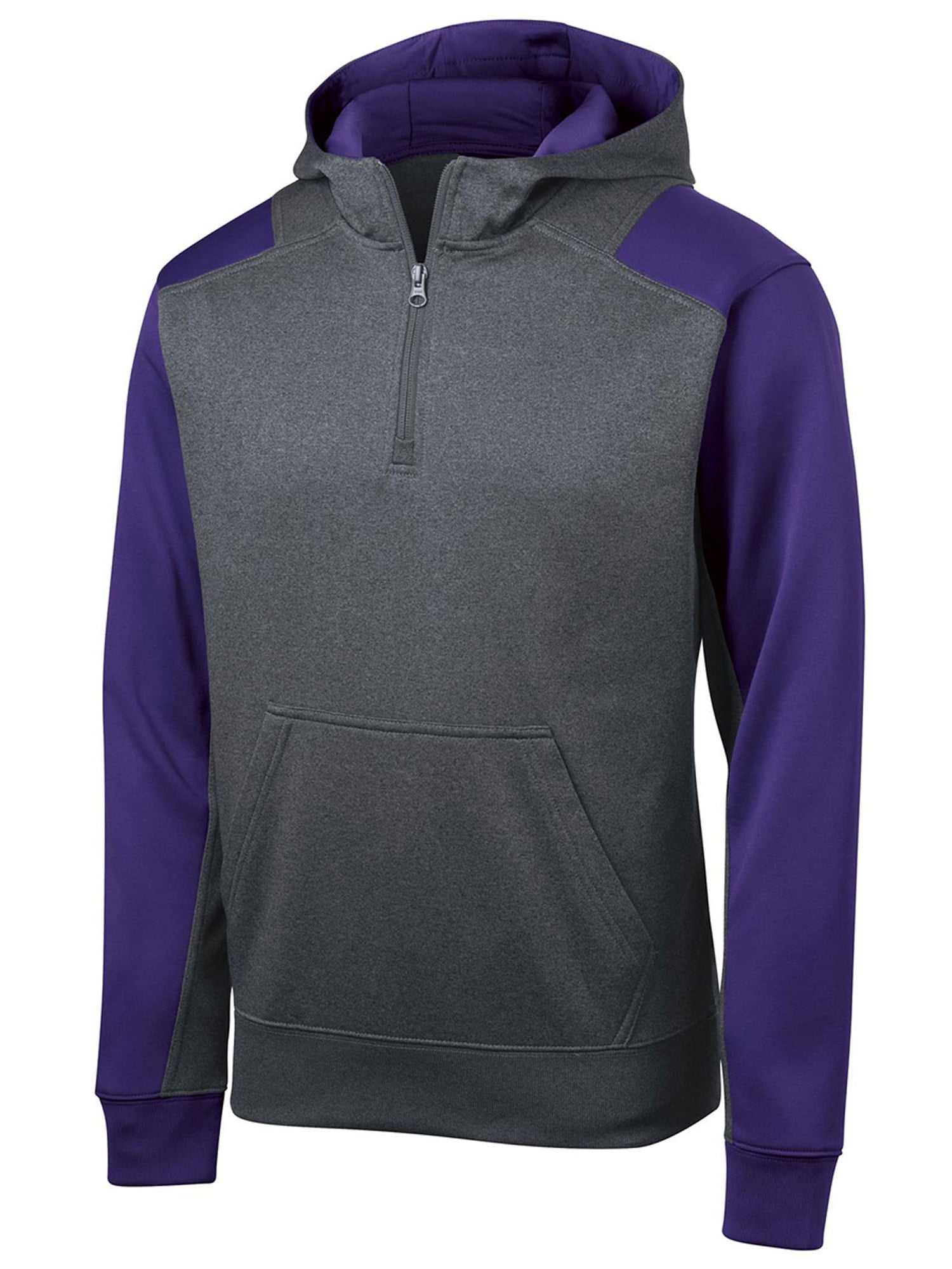 SportTek SportTek Fleece 1/4Zip Hooded Sweatshirt