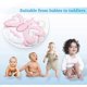 thumbnail image 4 of Newborn Baby Hats Mittens Set Hospital Hat Beanie Infant Bow Hats Baby Cotton Banmo, 4 of 5