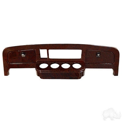 Golf Cart Dash - EZGO TXT Golf Cart Dash Assembly Dark Woodgrain 2014 & Up
