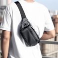 thumbnail image 4 of Bolso Riñonera deportiva informal para hombre, riñonera para correr, riñonera cruzada de tela Oxford, 4 of 5