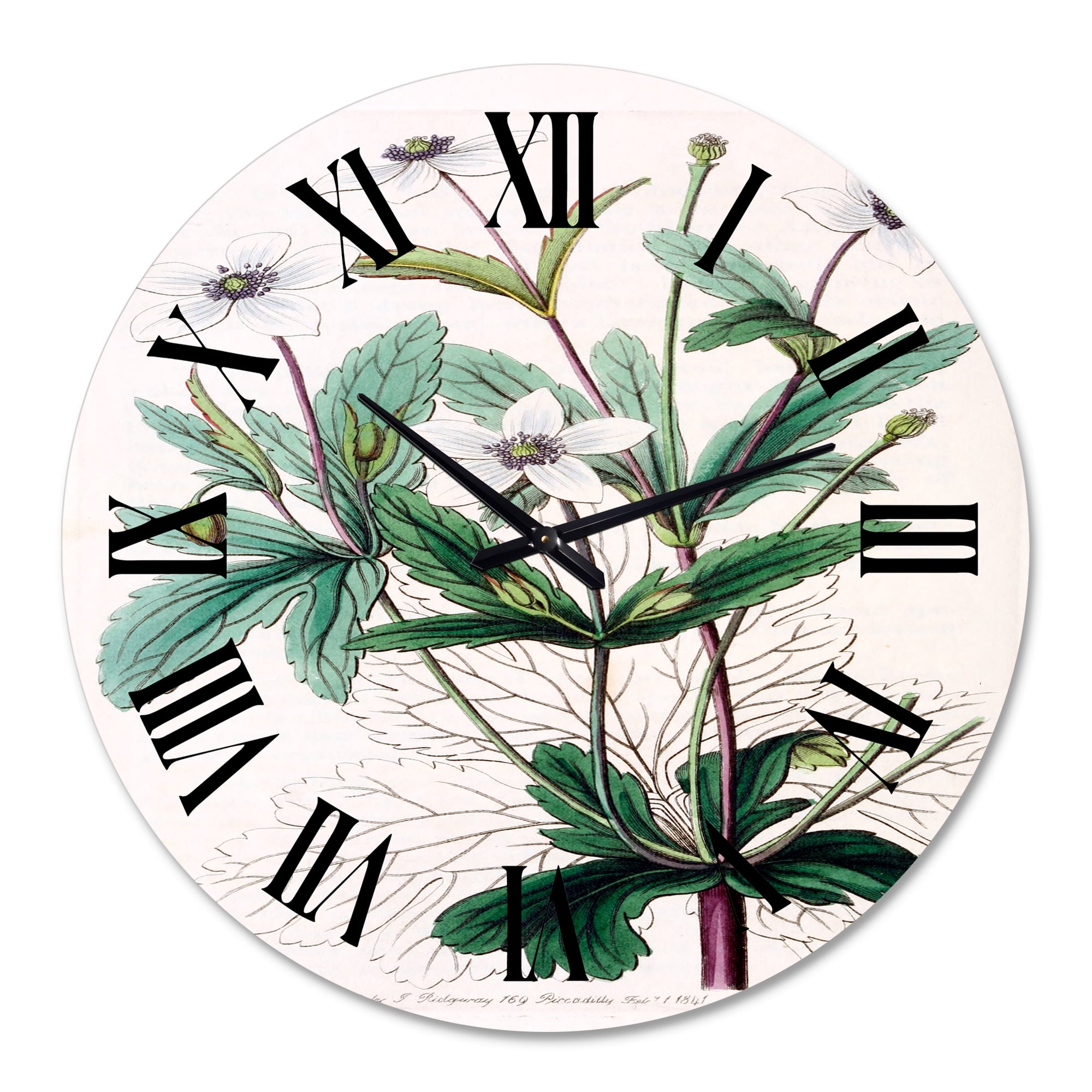 Designart 1 in Quartz Traditional Wall Clock