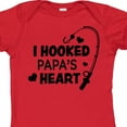 thumbnail image 4 of Inktastic I Hooked Papa's Heart with Fishing Rod Boys or Girls Baby Bodysuit, 4 of 5