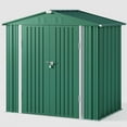 thumbnail image 5 of 6' x 4' Outdoor Storage Shed on Sale, Aiho Shed & Outdoor Storage Clearance, Metal Storage Shed for Outside, Backyard, Garden & Patio - Green, 5 of 10