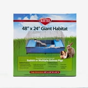 Kaytee My First Home Giant Habitat with Casters, for Rabbits or Guinea Pigs, 48 x 24 in