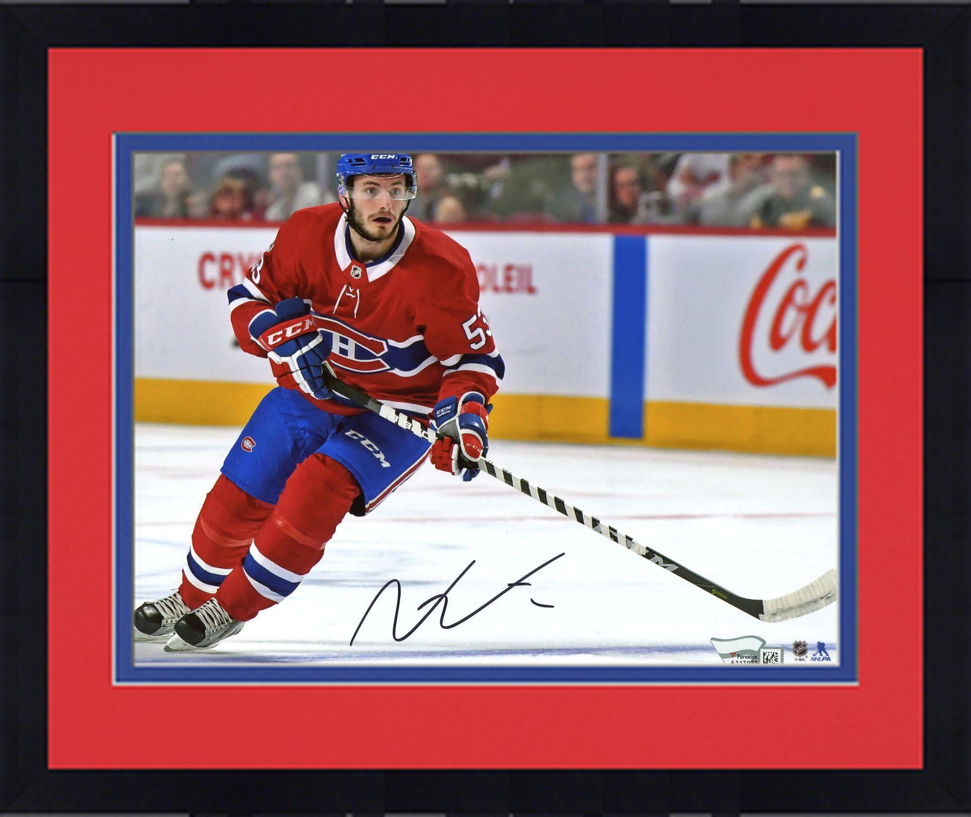 Framed Victor Mete Montreal Canadiens Autographed 8" x 10" Red Jersey Skating Photograph Fanatics Authentic... by Fanatics Authentic