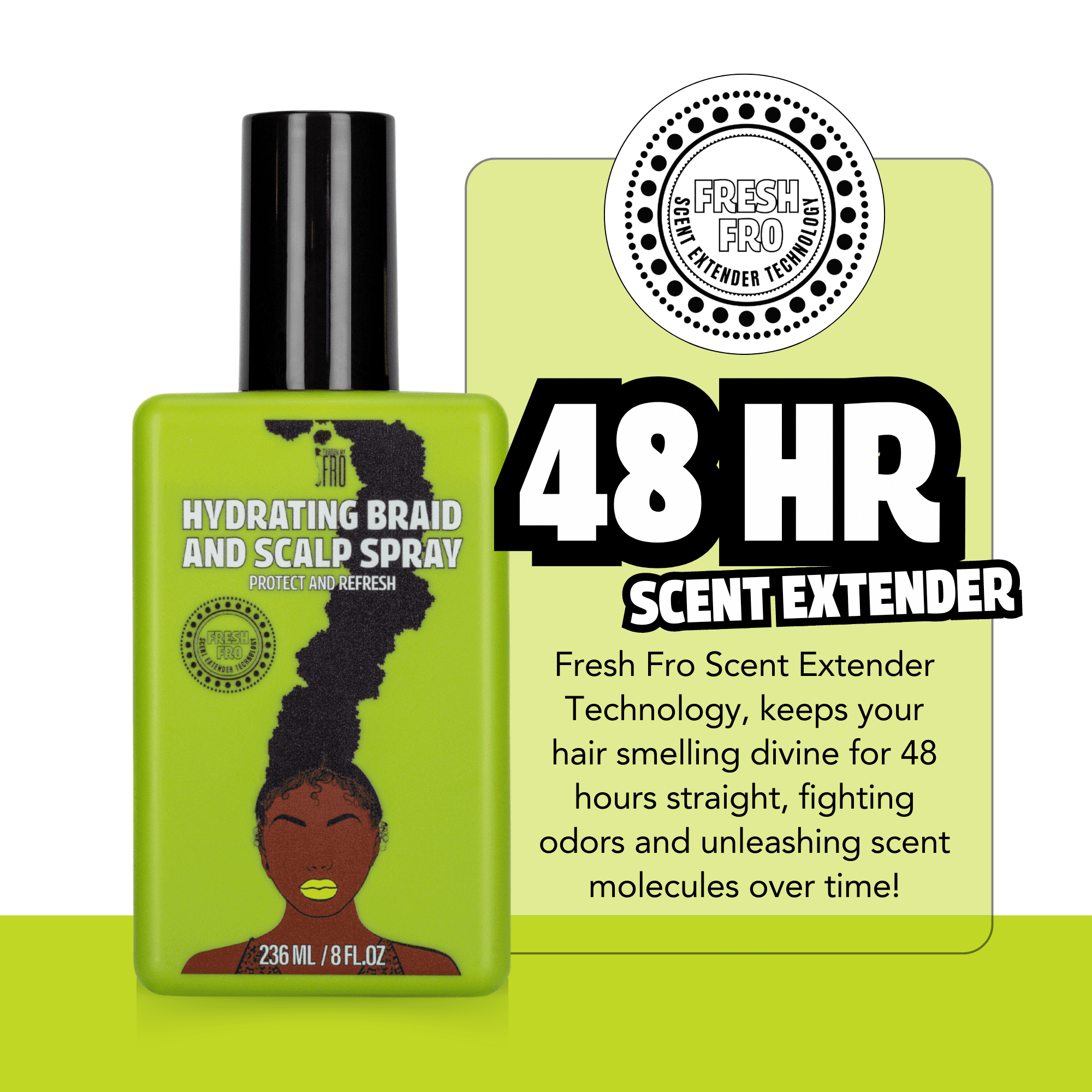 (2 pack) Pardon My Fro Scalp Spray 8 oz, Moisturizing, Unisex