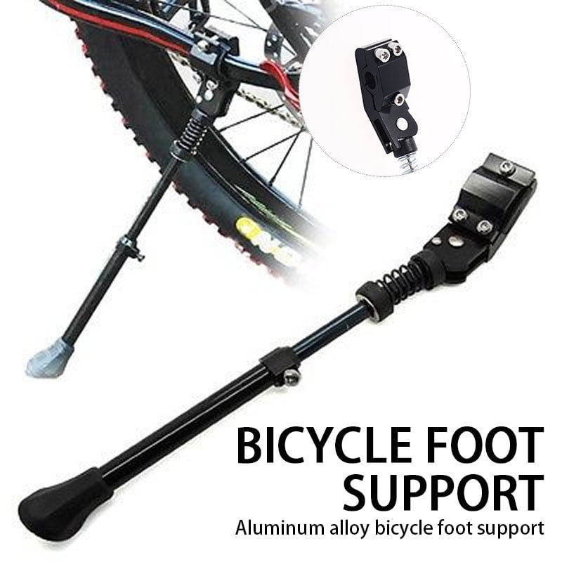 Adjustable Black Alloy Bicycle Kickstand Mountain Bike MTB Rear Mount
