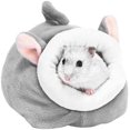 thumbnail image 1 of Mini Hamster Bed, Cartoon Animal Shape, Warm Sleeping Bed for Small Animals, Hed, 1 of 5