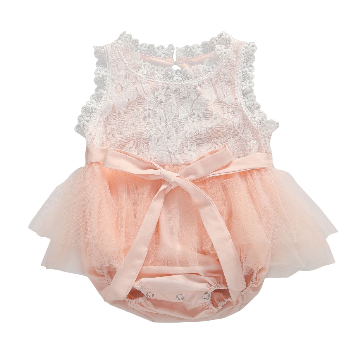 Lace Newborn Infant Baby Girl Tutu Tulle Romper Jumpsuit Bodysuit Outfit Clothes 