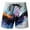 Grey, variant on Men's Shorts Casual Colorful Printed Elastic Waist Drawstring Sports Shorts For Man Soft Loose Fit Summer Workout Shorts Leisure Mens Dailywear