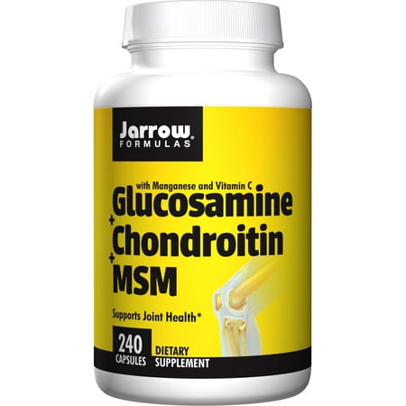 Jarrow Formulas Glucosamine and Chondroitin and MSM, Supports Joint Health, 240