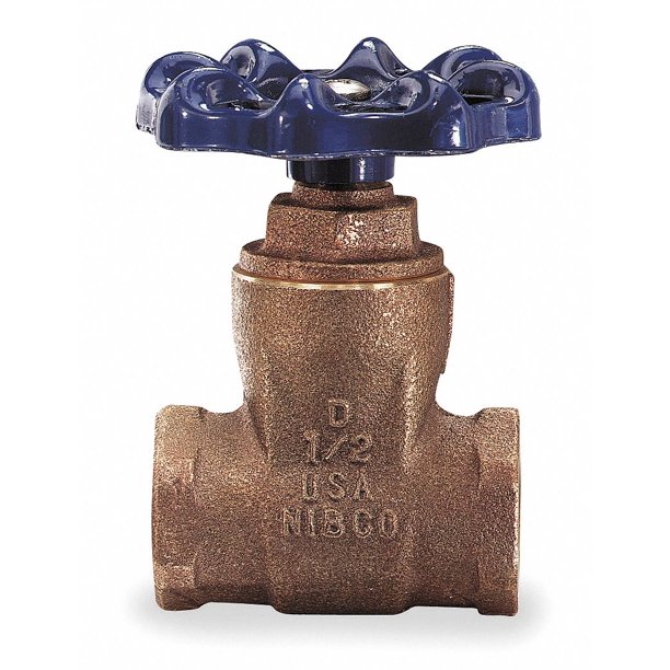 Nibco Gate Valve, Bronze, FNPT Connection Type, Pipe Size Valves 11/