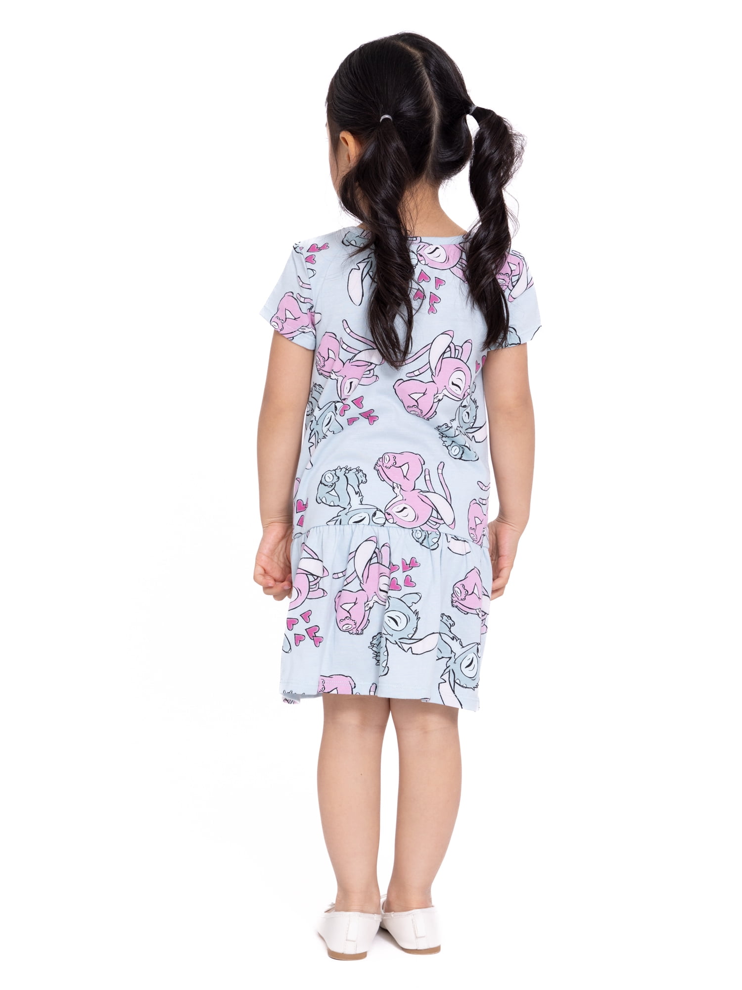 Stitch & Angel Toddler Girls Drop Waist Dress, Sizes 12M-5T