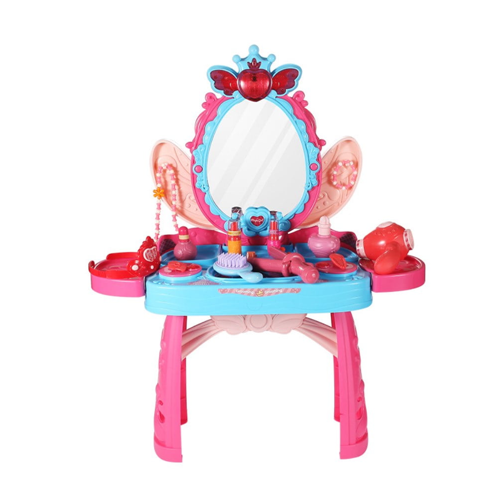 Tukinala Vanity Table Set Girls Toy Makeup Accessories Kids Vanity
