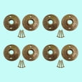 thumbnail image 2 of Brass Victorian Door Knob Rossettes Pair 2" W Backplate Traditional Kitchen Cabinet Knob Back Plate Hardware Roses w/Screws Renovators Supply Pack of 4, 2 of 3