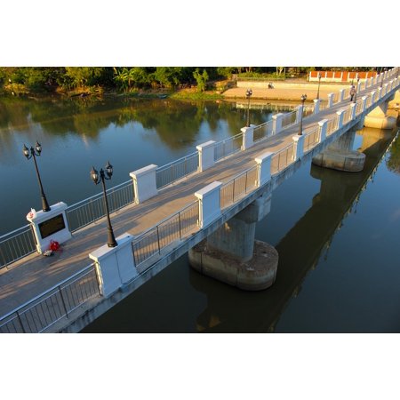 LAMINATED POSTER Suspension Architecture Span Bridge Landmark Water Poster Print 24 x 36