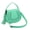 Mint, variant on Premium Textured PU Leather Flap Saddle Crossbody Shoulder Bag