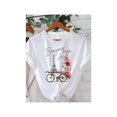 thumbnail image 1 of Print Crew Neck T-shirt, Short Sleeve Casual Top For Summer & Spring, Women's Clothing, 1 of 6