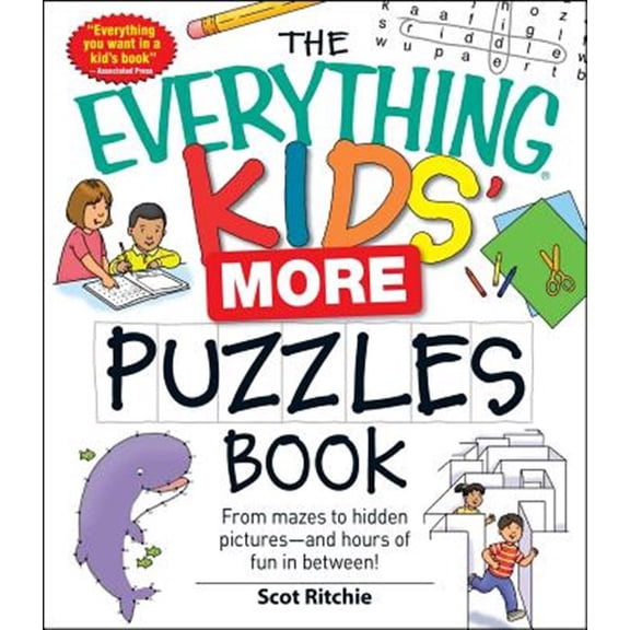 Pre-Owned The Everything Kids' More Puzzles Book: From Mazes to Hidden Pictures - And Hours of Fun in Between (Paperback) 1440506477 9781440506475